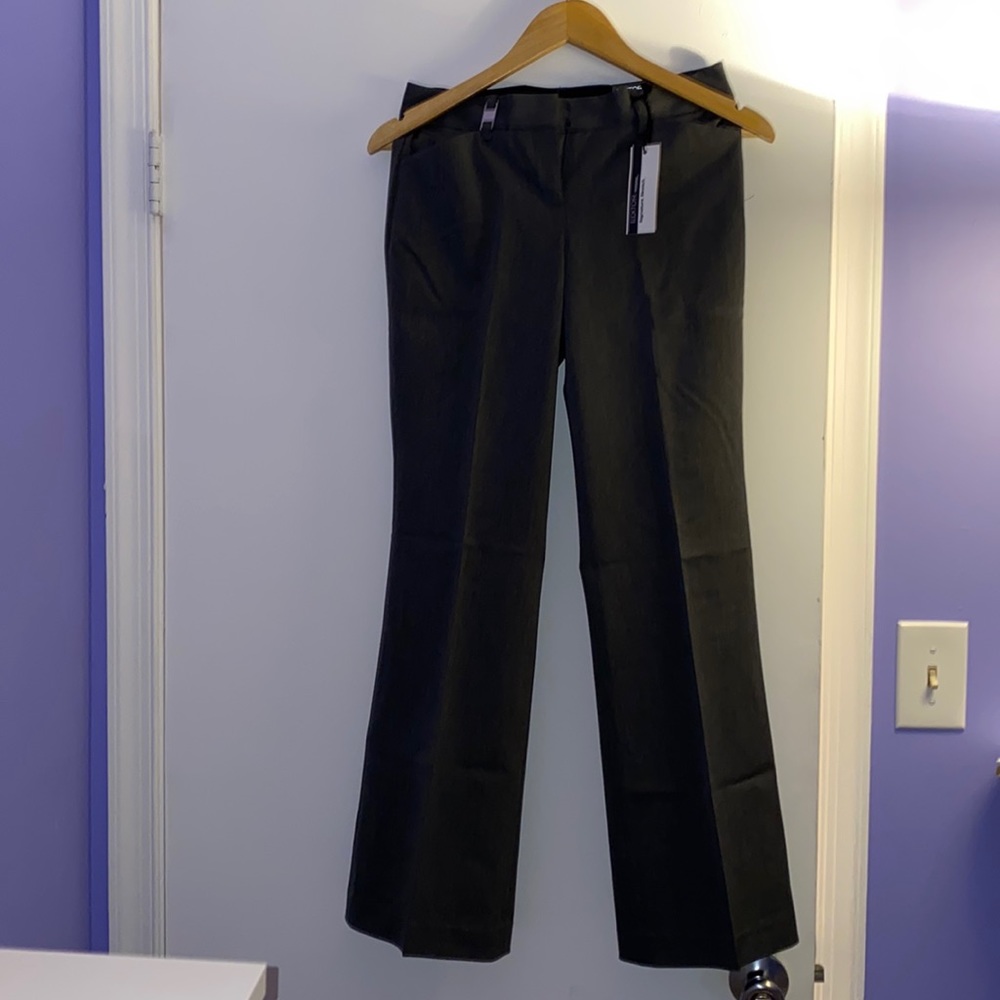 Express Low Rise Flare Leg Editor Pants